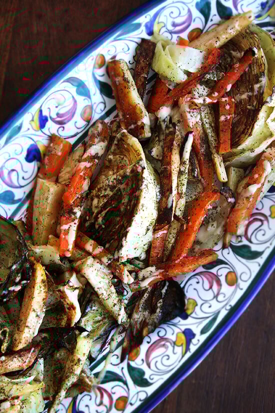 roasted vegetables with tahini lemon zaatar - Article 1